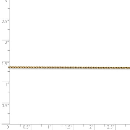 14K Yellow Gold 1.2mm Parisian Wheat Chain 14 Inch 14K Yellow Gold 1.2mm Parisian Wheat Chain 14 Inch